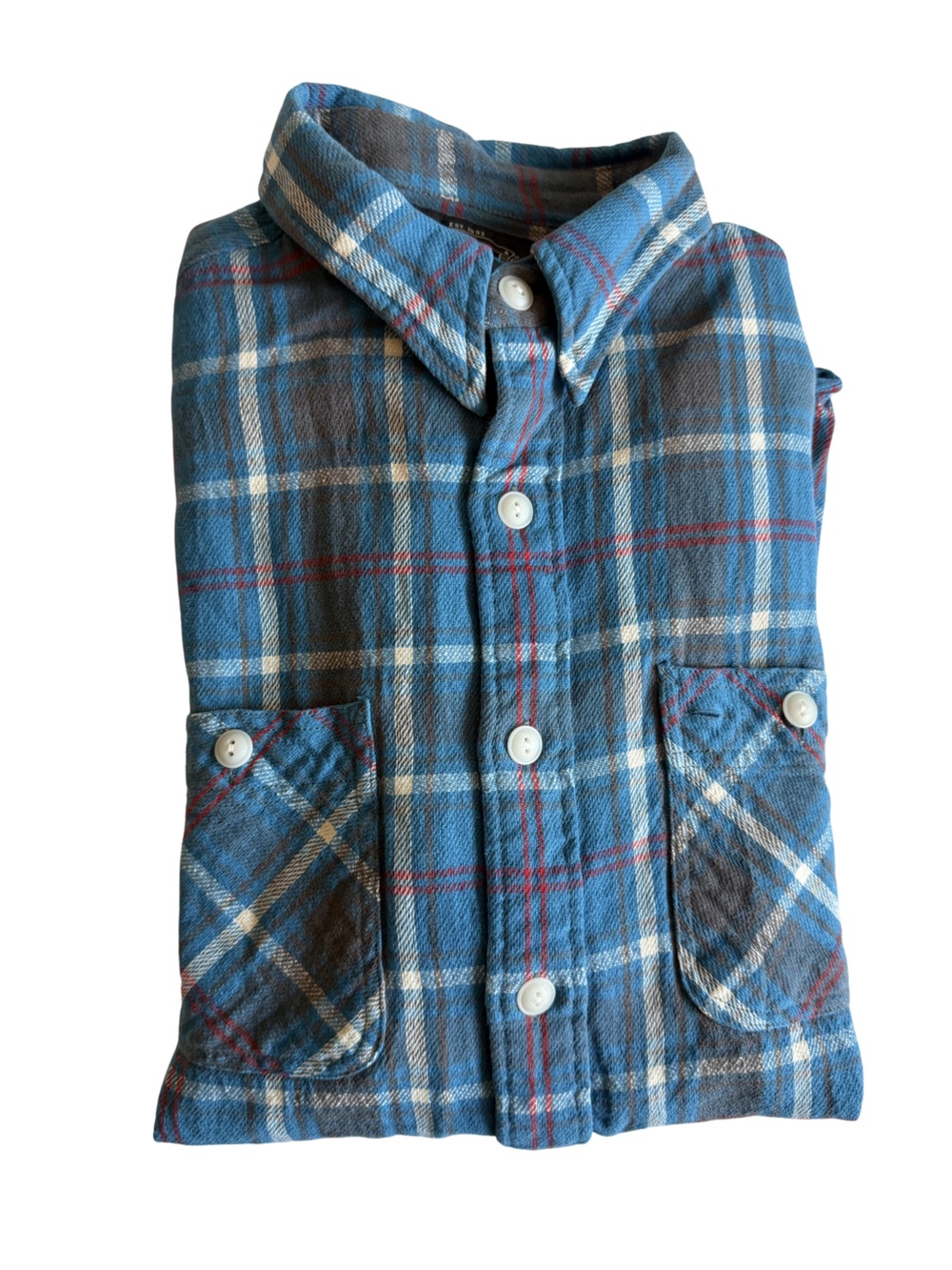 Vintage Ralph Lauren Blue Plaid Button-Up Shirt
